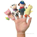 high quality plush hand puppets,finger puppet